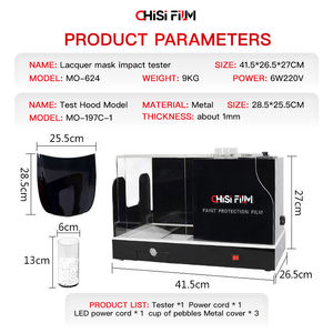Testador De Pedra E Areia Máquina De Diamante Testes De Impacto Tpu PPF Shaker Stones Check Equipment Machine Máscara De Laca Tester De Impacto - Product Image 5