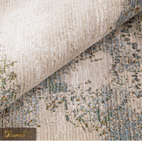 Tapis turc premium LandScopeTech, paysage abstrait, tissage Wilton, tapis en coton avec finition soyeuse, tapis en relief 3D