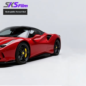 Rouleaux de Vinyle Adhésif pour Enveloppement Complet de <span class=keywords><strong>Voiture</strong></span> – Vinyle Rouge Mat Noir pour Protection Automobile – Film de Protection de Peinture Rouge TPU PPF - Product Image 3