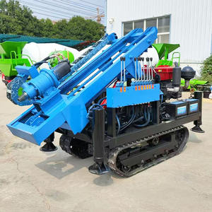 Madencilik dizel motor Powered için yüksek beygir gücü hidrolik fotovoltaik küçük sondaj kulesi aşağı-delik delme makinesi - Product Image 2