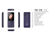 Teléfono Móvil Básico 2G con Doble SIM, Pantalla de 1.77 Pulgadas, Linterna, Juegos, Fotos, Radio FM, Diseño Moderno y Batería de Gran Capacidad