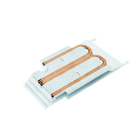 Dissipateur thermique à haute efficacité en cuivre et aluminium, ailettes en aluminium haute densité, solution de refroidissement pour appareils électroniques haute puissance