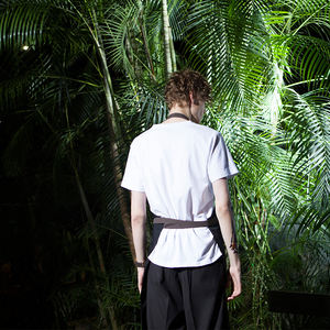 CHECKEDOUT Top cameriere Chef tela regolabile bavaglino grembiule con 2 tasche di alta qualità uniforme da <span class=keywords><strong>cucina</strong></span> - Product Image 5