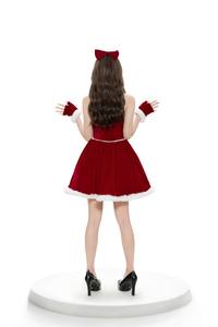 Kerstjurk <span class=keywords><strong>Sexy</strong></span> Halloween Pak Rood/Groen <span class=keywords><strong>Sexy</strong></span> Bunny Meid Verleidingsjurk Club Party Schattige Jurk Pak - Product Image 3