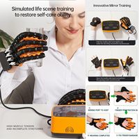 Dispositifs robotiques d'exercices pour les doigts en thérapie post-AVC, gants robotiques doubles, gants robotiques de rééducation de la main