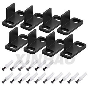 Skysen Zwart Pom Vloergeleider Schuifdeur Hardware Deur Vloergeleider Set Van 2 - Product Image 1