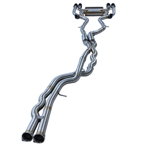 Sistema de Escape Cat-back de Alto Rendimiento para BMW <span class=keywords><strong>M2</strong></span> <span class=keywords><strong>Competition</strong></span> M2C F87 S55 3.0T, Tubo Intermedio con Control Electrónico - Product Image 3