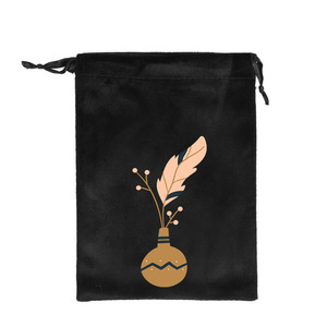 Pochette de maquillage réutilisable en velours avec cordon de serrage pour accessoires de <span class=keywords><strong>téléphone</strong></span> portable et tablette - Product Image 5