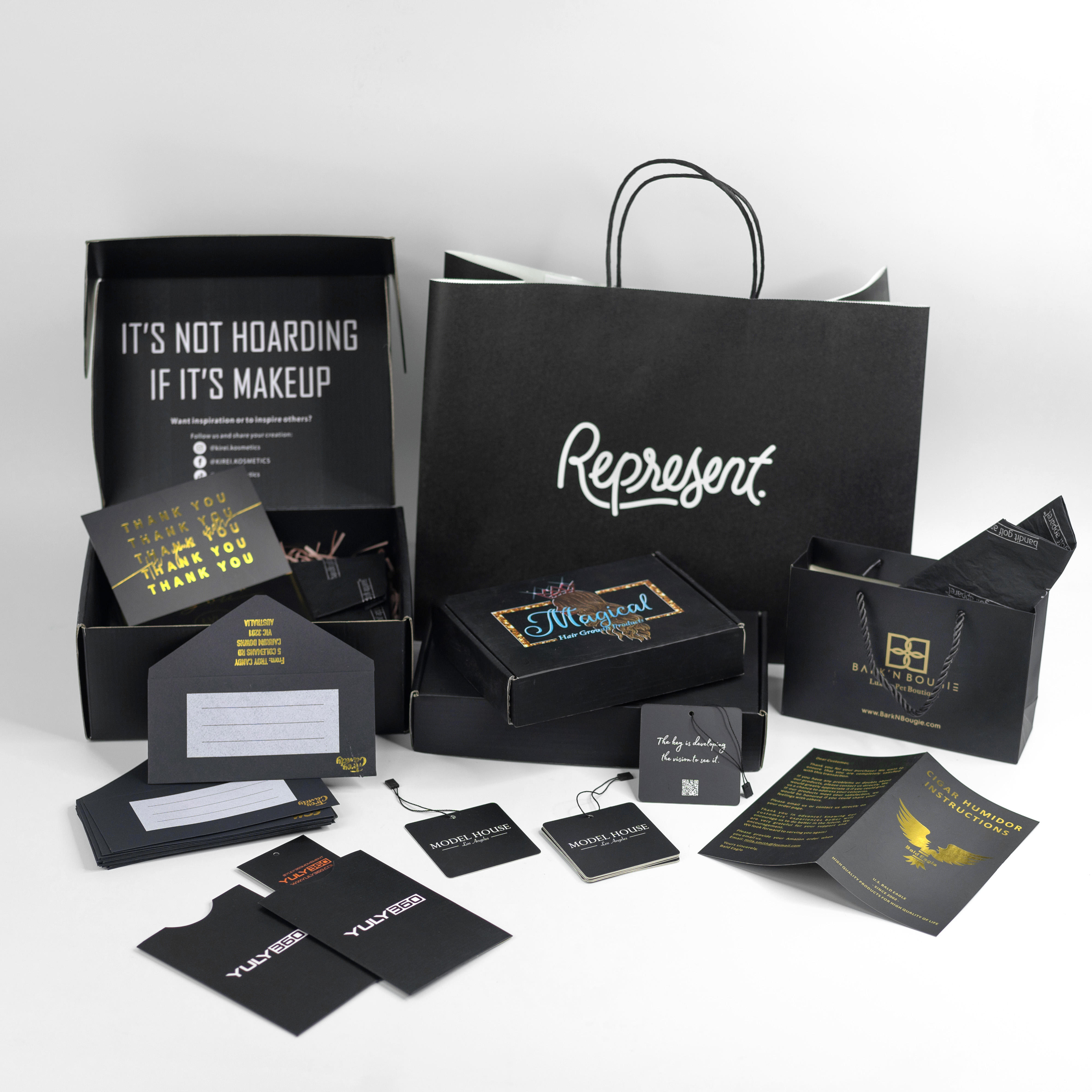 Black packaging set