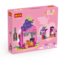 COGO – blocs de construction pour fille moderne, Mini brique Miniature, magasin de fruits, blocs de construction, bricolage d'animaux, jouets