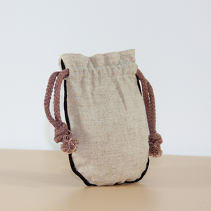 Bolsa de Lino y Yute con Cordón, Bordado OEM, a Prueba de Polvo, para Cosméticos, Joyería Pequeña y Maquillaje, Ideal para Regalos - Product Image 4