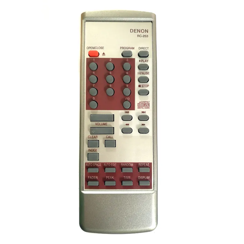 Remote Control RC-253 untuk Pemutar CD DENON DCD790 DCD1500 DCD1015 DCD1560 DCD1610 Fernbedienung