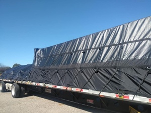 Yitex รถพ่วงรถพร้อมผ้าใบกันน้ำ, 900GSM คลุมรถบรรทุกผ้าใบกันน้ำตาข่ายรถบรรทุกสินค้าขนาดใหญ่ - Product Image 4