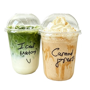 Chuangmei Custom Logo Print Take Away Disposable Clear PET 12oz16oz U-shaped <b>Plastic</b> <b>Cups</b> for Party Event Supplies - Product Image 2