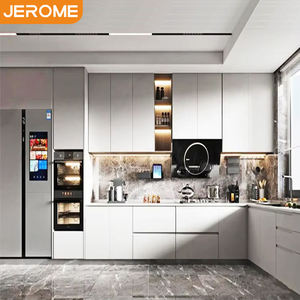 Fabbrica JEROME realizzato su misura design moderno mobilia mobili armadio in legno armadi da cucina con costruito in frigo - Product Image 1