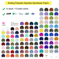 Tissu élastique en polyester spandex tricoté à sec, tissu de yoga en élasthanne pour leggings de vêtements de sport