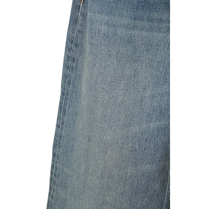 جينز أمريكي ريترو ممزق واسع الساق للرجال بخصر مرتفع - Product Image 4