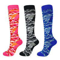 Chaussettes de compression pour hommes, design personnalisé, 15-20 mmHg, mode, football, course à pied, cyclisme, sport, vente en gros