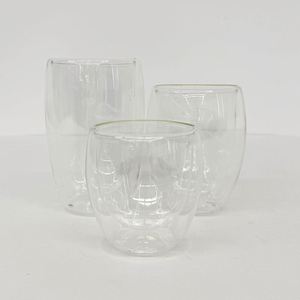 Vaso de Vidrio de Borosilicato de Doble Pared Preperforado, Redondo, de 8oz, 12oz, 15oz, Transparente, para Cappuccino, Latte y Otras Bebidas - Product Image 3