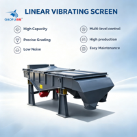 Crible vibrant haute efficacité pour l'exploitation minière, machine de criblage pour minerai de quartz brut