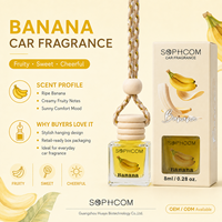Diffuseur de parfum de luxe liquide 8ml pour voiture, flacon en verre avec bouchon en bois, fabricant OEM de marque privée