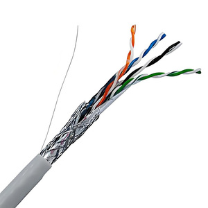 Cable Ethernet SFTP Cat 5e de 0.52mm con Par Trenzado de Cobre Desnudo BC, Cubierta de PVC para Interiores, para Panel de Conexiones LAN, Prueba de Cableado Aprobada - Product Image 2