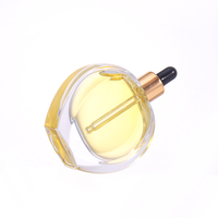 Flacon compte-gouttes de luxe en verre blanc 50 ml pour sérum beige, fond de teint et huile pour le visage