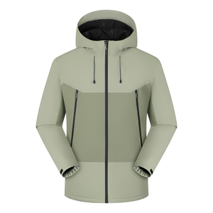 Chaqueta impermeable al por mayor, chaqueta softshell de poliéster de 300 g/m², chaqueta de trabajo con logotipo personalizado para minoristas de artículos para exteriores en EE. UU. - Product Image 1
