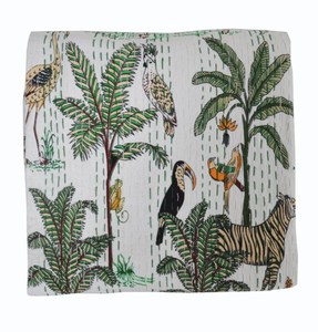 Indian Kantha <b>Quilt</b> Zebra Animal Print Kantha Bedcover <b>Throw</b> Cotton Blanket Gudari Twin/Queen/King Size Kantha <b>Quilt</b>, Bedspread - Product Image 3