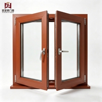 Fenêtre moderne en PVC gris anthracite à grain de bois, basculante et pivotante, multifonctionnelle avec double vitrage teinté, coupe-vent