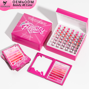 Vendeeni Nieuwe Trend 48 Kleuren Roze Rode Gel Polish Collectie Set TPO Vrij Hema Vrij OEM Aangepaste 15ml Gel UV Kleur Gel Nagellak - Product Image 1