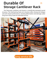 Support de tuyauterie dépliable de qualité industrielle avec système de bras télescopique cantilever