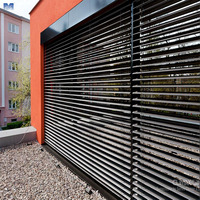 Décorations de fenêtres extérieures de balcon personnalisables, anti-poussière, faciles à nettoyer, ventilation, gravure laser 3D, persiennes en aluminium métalliques