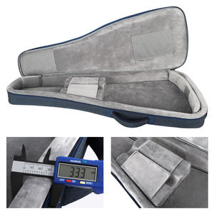 حقيبة جيتار كهربائي مقاوم للماء بشعار مصمم حسب الطلب حقيبة جيتار كهربائي مرنة مبطنة بالرغوة مع حزام كتف مزدوج - Product Image 4