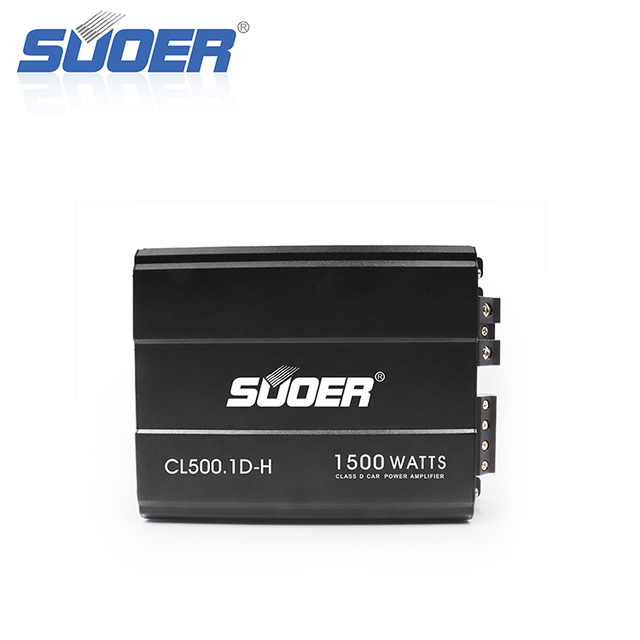 Suoer CL500.1D-H 1500 Watts Max Power Car Amplifier Class D Monoblock with Crossovers