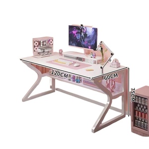 Bureau de jeu style M Tech modèle YGANQP8d avec trous pour câbles, cadre renforcé et épaissi, roulettes de dissipation thermique - pour la <span class=keywords><strong>location</strong></span> - Product Image 5