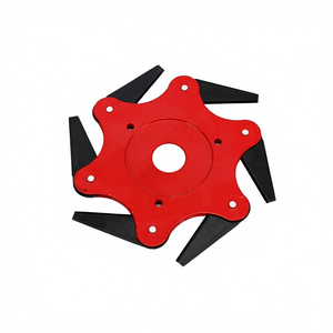Tête de tondeuse à gazon, <span class=keywords><strong>débroussailleuse</strong></span> à six lames, accessoires multifonctionnels pour <span class=keywords><strong>débroussailleuse</strong></span>, 6 dents, universel, sans fil, nouveau modèle - Product Image 1
