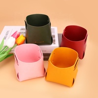 BEARKY boîte de rangement de bureau multifonction en cuir PU pour clés lunettes de soleil pièces de monnaie