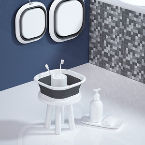 Lavabo Portátil Plegable de Plástico Reforzado para Uso Doméstico - Product Image 3