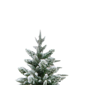 Arbre de Noël de neige de luxe de PVC de mélange de PE de 5FT 6FT 7FT avec des ornements et la lumière - Product Image 3