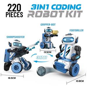 Nuovo Kit Robotico 3-in-1 Programmabile RC, Giocattolo Educativo STEM per lo Sviluppo delle Abilità Cognitive degli Studenti - Product Image 5