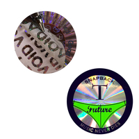 Autocollant adhésif transparent personnalisé anti-contrefaçon pour carte d'identité, logo de sécurité holographique original, imperméable, en PET/vinyle
