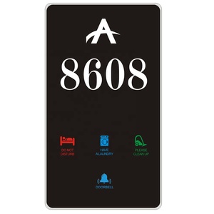 Plaque de porte LED en verre trempé, sonnette tactile, <span class=keywords><strong>panneau</strong></span> de signalisation de numéro de chambre, <span class=keywords><strong>panneau</strong></span> de signalisation électronique de statut de chambre, <span class=keywords><strong>panneau</strong></span> de signalisation « <span class=keywords><strong>Ne</strong></span> <span class=keywords><strong>pas</strong></span> <span class=keywords><strong>déranger</strong></span> » - Product Image 4