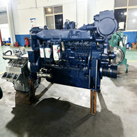 Moteur diesel marin Weichai turbocompressé et refroidi par air WD12 WD618 300hp 350hp 375hp 400hp 6 cylindres 4 temps pour bateau