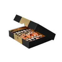 Boîtes en papier à pâtisserie jetables Dessert Puff Crepes Bakery Bento Packaging Takeaway Lunch Sushi Box