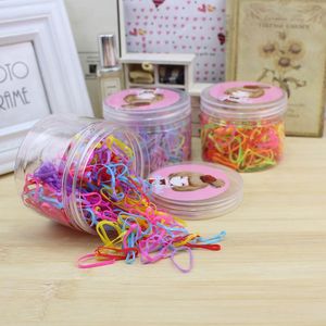 Coleteros desechables coloridos para niños, pequeñas bandas de goma de alta elasticidad, colores fluorescentes, accesorios para el cabello de uso diario - Product Image 1