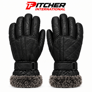 Guantes de Invierno de Cuero de Marca Privada, Guantes de Pantalla Táctil de Cuero Genuino para Minoristas de Moda, Personalizados - Product Image 4
