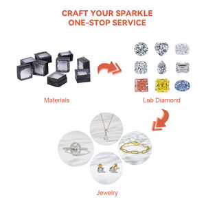 Meleeダイヤモンド校正サイズ0.1ct 0.2ct合成ダイヤモンドラウンドシェイプDEF <span class=keywords><strong>VVS</strong></span> VSラボ成長ダイヤモンド - Product Image 5