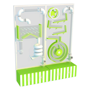 Pared de Bolas Interactiva Personalizada para Museo Infantil o Sala de Ciencias Escolar, Área de Juegos Interior, Pared de Vías Aéreas, Juegos de Pasillo Científico - Product Image 1