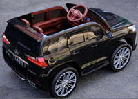 Voiture électrique Lexus 4x4 tout-terrain à deux places pour enfants, 126 cm, conduite autonome, télécommande, batterie 12V rechargeable